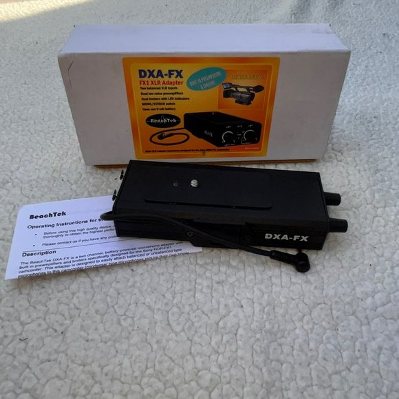 Beachtek DXA-FX Audio Adapter for the DSLR other cameras HDR-FX1